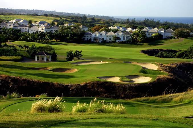 Landscaped golf community in Barbados